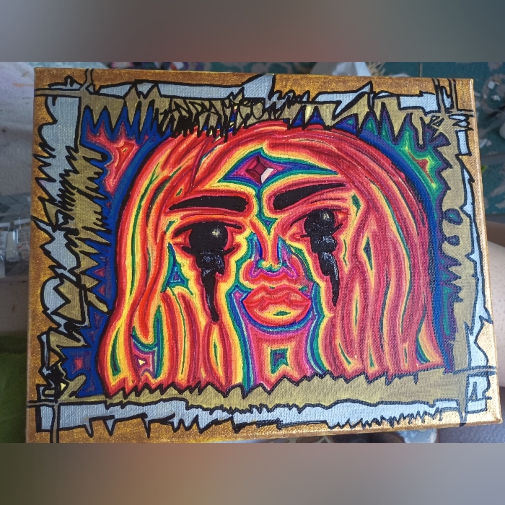 "Red Lady" wall art decor by AndyMoon